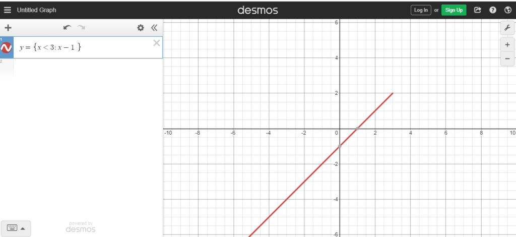 Desmos graphing calculator